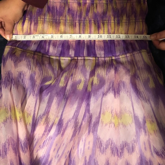 💜💚Tadashi Shoji Purple and Electric lime dress - Picture 4 of 8